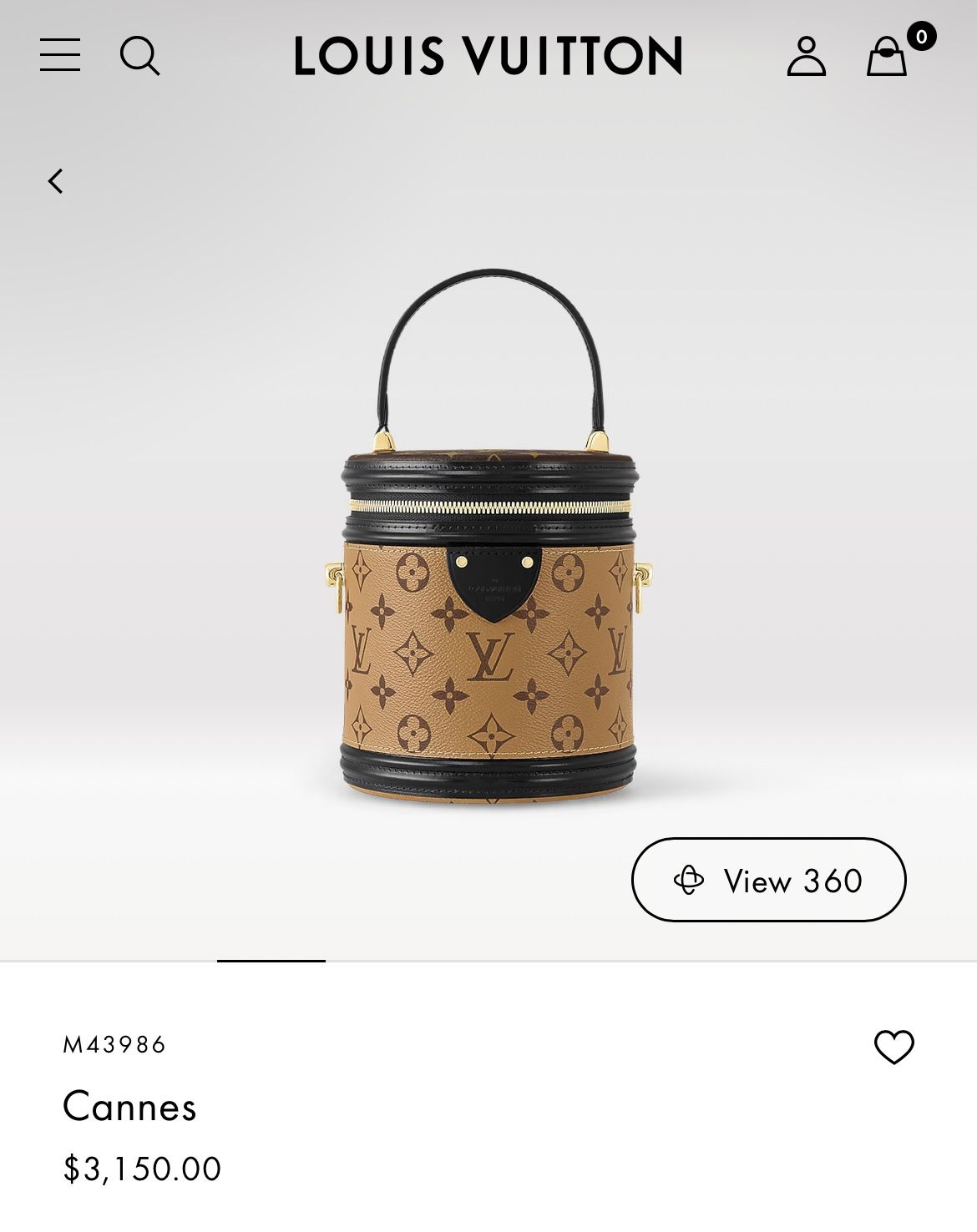 Louis Vuitton Canne Hand Bag