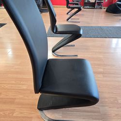 Leather waiting area chairs