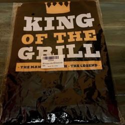 New Men’s BBQ Apron. King Of The Grill. The Man The Myth The Legend