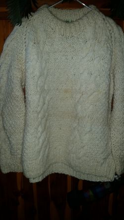 Extreme Warmth Handmade Cable Knit Sweater