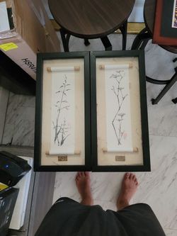 Framed Chinese Scroll