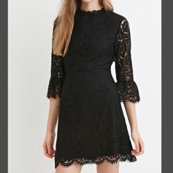 Black Lace Cocktail Dress