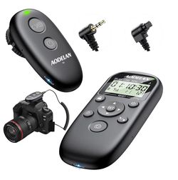 Aodelan Camera Rechargeable Remote Shutter Release with Interval Timer