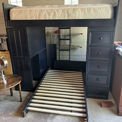 J.A.Y. Deluxe Bunk Bed With Desk And Dresser 