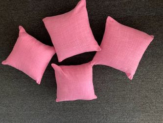 Set of four 14 inch throw pillows