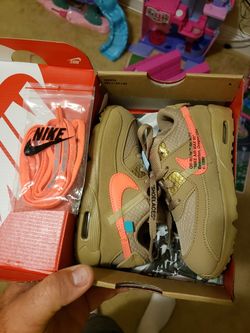 Kids off white nike air maximize 9c