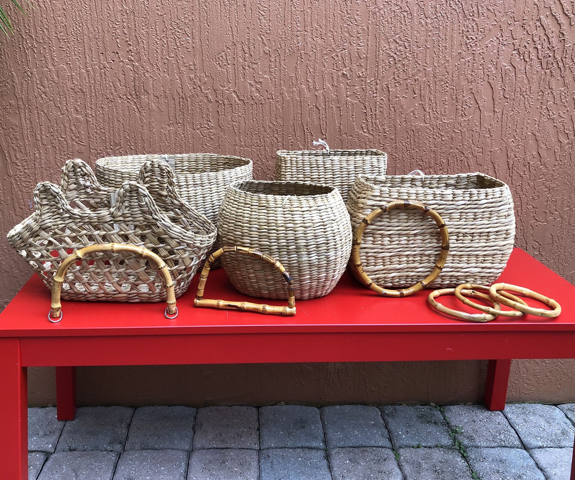 Raffia Handbag Components