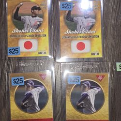 LOT Of 12 Shohei Ohtani Baseball Cards 4 RC HS Sensation 2012 8 Mini Dodgers MVP. $20 deposit REQUIRED.