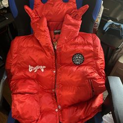 Red Glocler Jacket Size M Go Gang Jacket