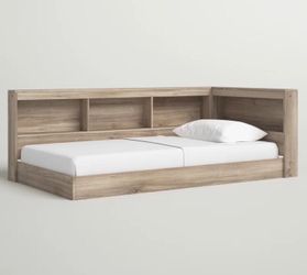 Full Daybed with Bookcase Headboard Storage