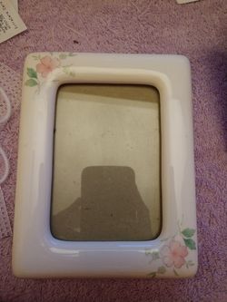 Ceramic picture frame