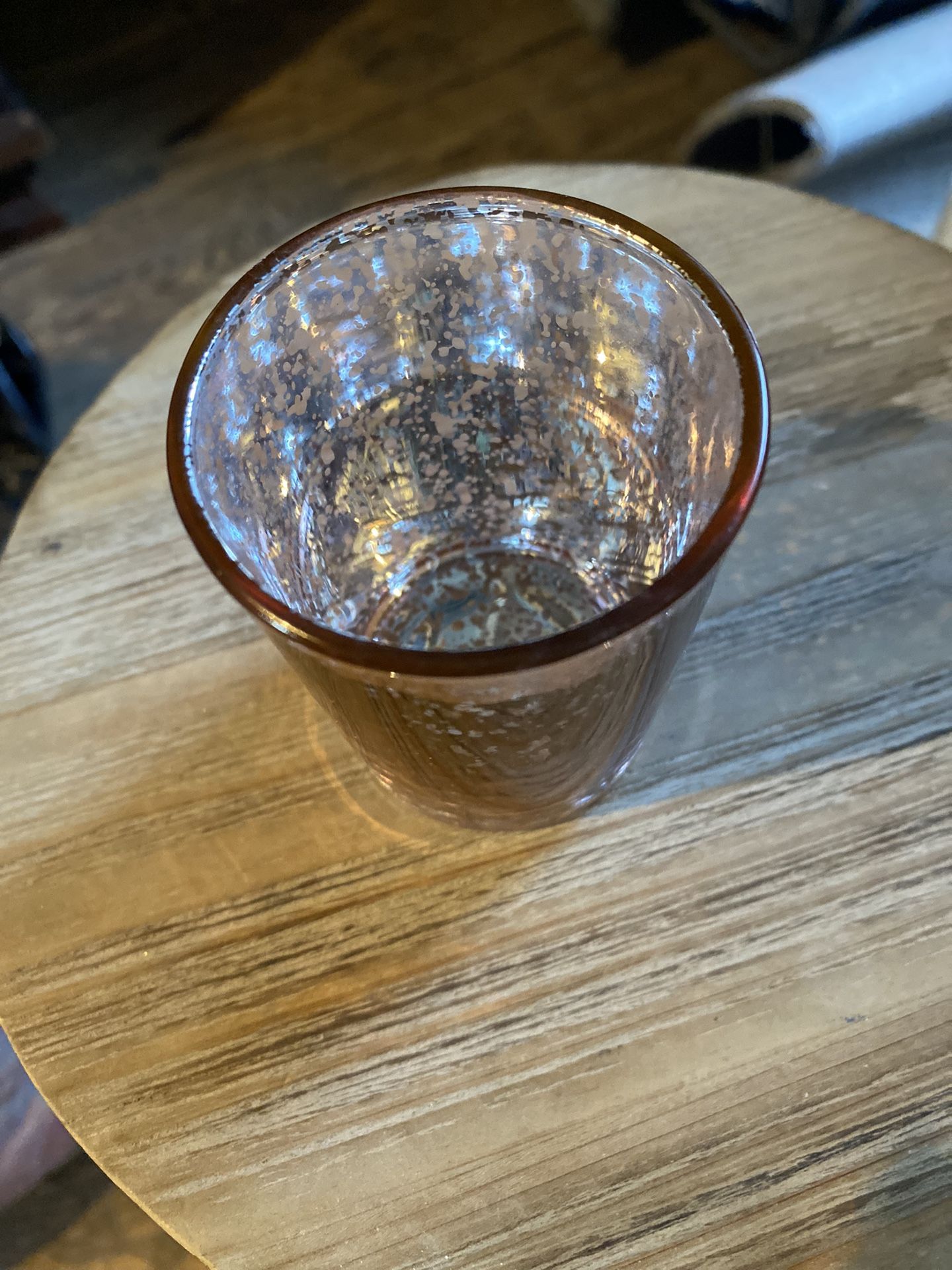 Rose Gold Pink Votive Candle Holder 