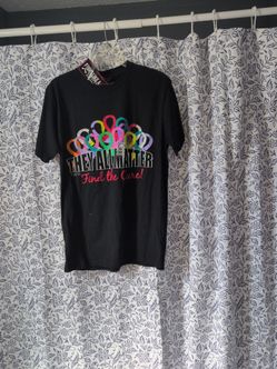 Black T-shirt, adult size medium