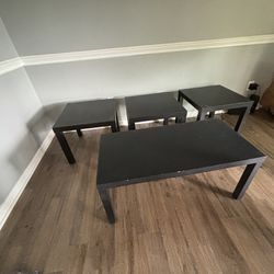 3 IKEA End Tables/Night Stands & Coffee Table / Coffee Table Set
