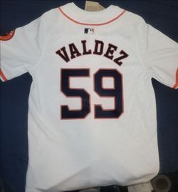 Men's ouston Astros "#59 Valdez" Nike Dri-Fit (Official MLB) Jersey  (size S) S