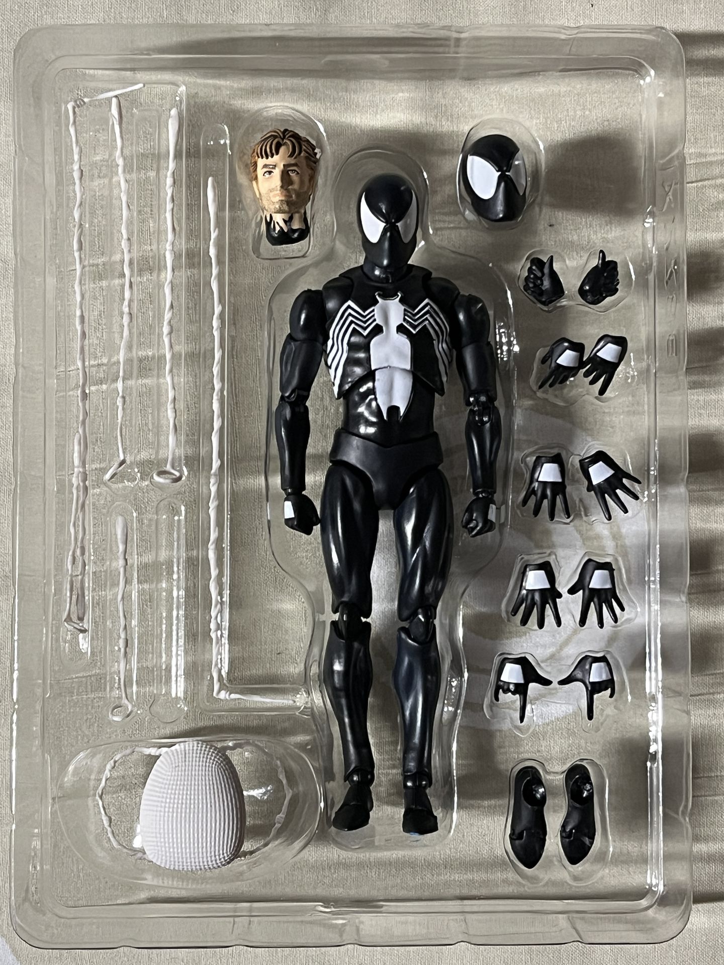 CT Black Suit Spiderman Figure