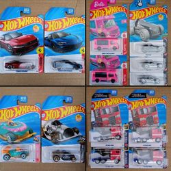 13 Hot  Wheels Lot Optimus Barbie Monopoly Coffee Donut Car Ferrari Lot Boys Birthday Party 