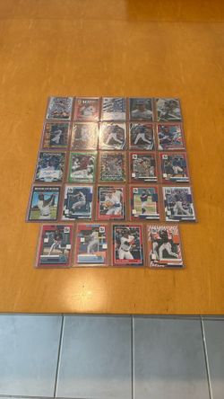 MLB NUMBERED CARD LOT