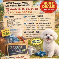 🎉 RETIREMENT GARAGE SALE – HUGE DEALS! 🎉