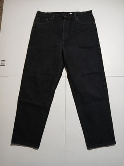 Vintage Levi's 550 Relaxed Black Jeans 40/30 Made In USA