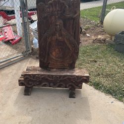 Virgin Mary’s Wooden Sculpture
