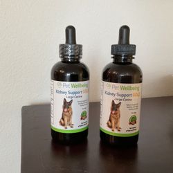 Pet Wellbeing Kidney Support GOLD 4oz For Dogs And Cats