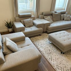 Sofa + 2 Oversize Chairs & ottoman MUST GO!