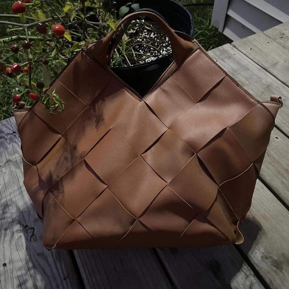 Brown Vegan Leather Bag
