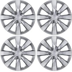 (4-Pack) Premium 16" Wheel Rim Cover Hubcaps OEM Style Replacement Snap On Car Truck SUV Hub Cap - 16 Inch Set,

