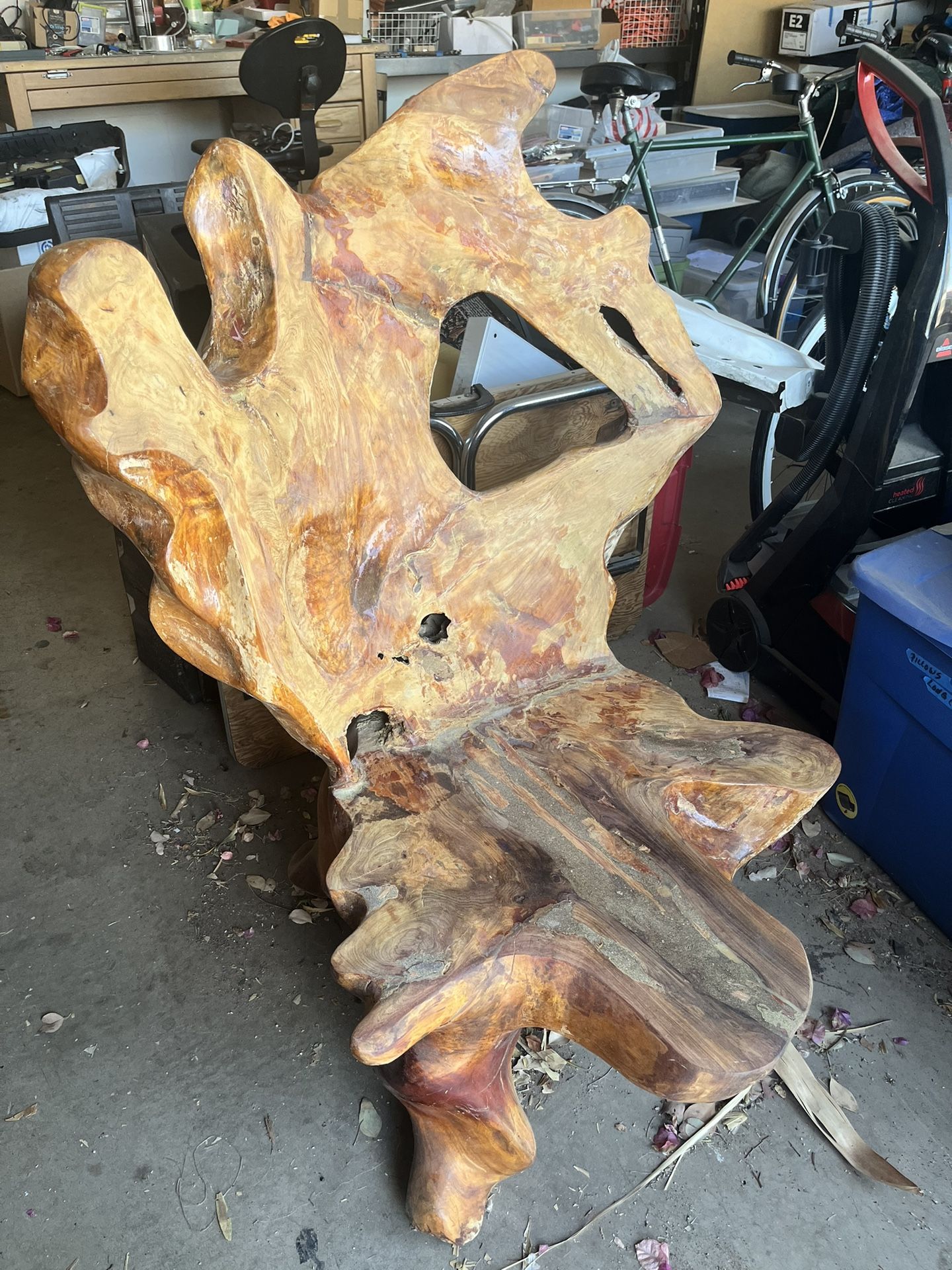 Large Burlwood Chair