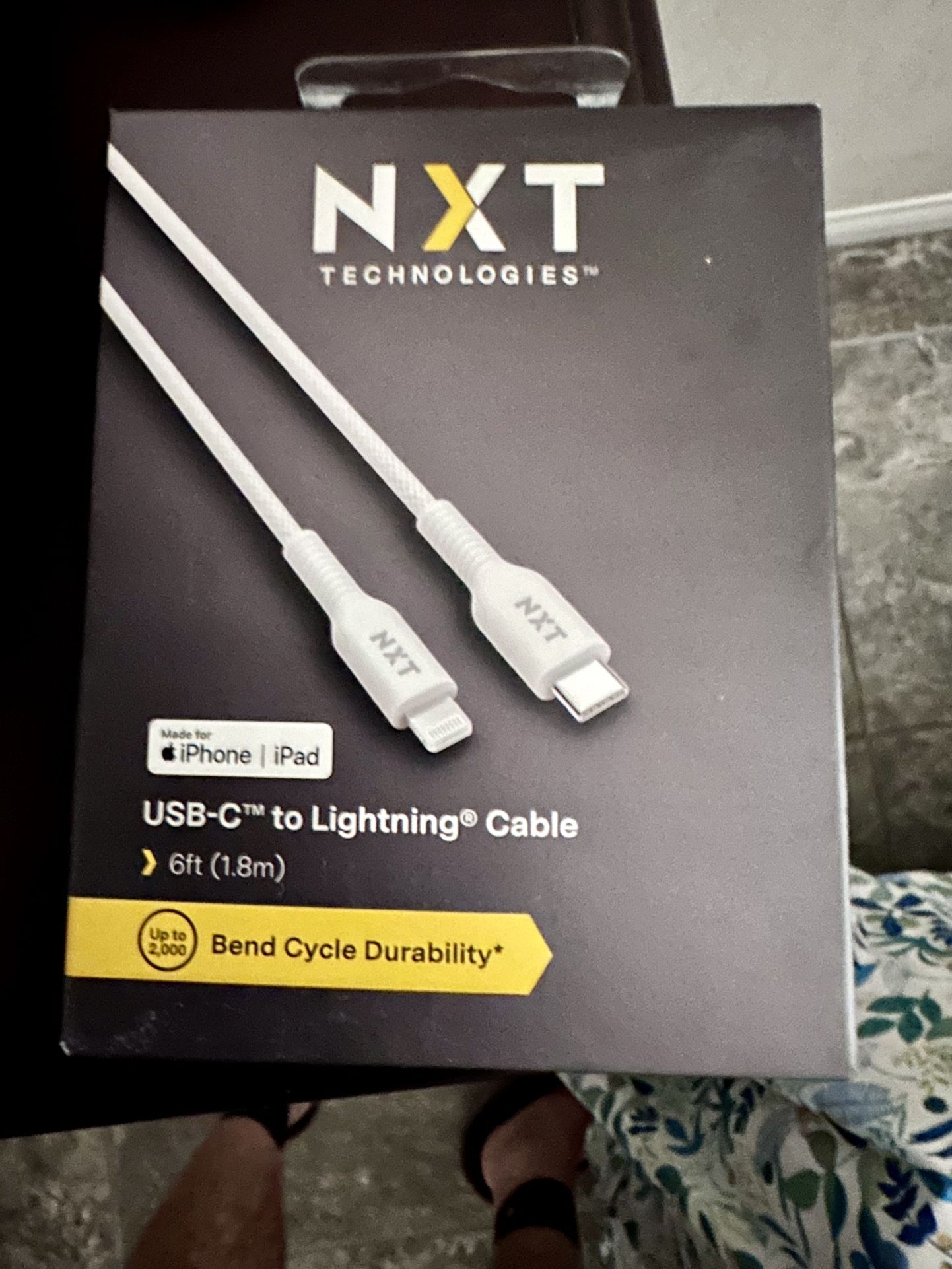 NXT USB-C To Lightning 6 Foot Cables