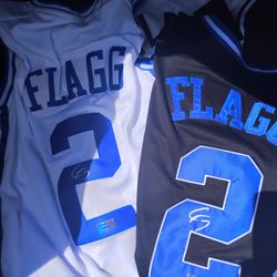 Cooper Flagg Coa Autograph Signed Jersey Duke Blue Devils 