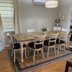 Crate and barrel dining table