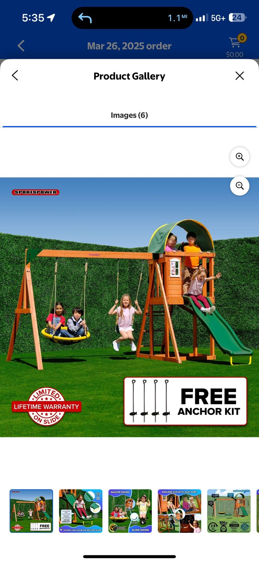 Sportspower Play Set/Swing Set