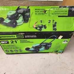 Brand New Greenworks Pro 80V 21” Self-Propelled Lawn Mower (Battery Included)