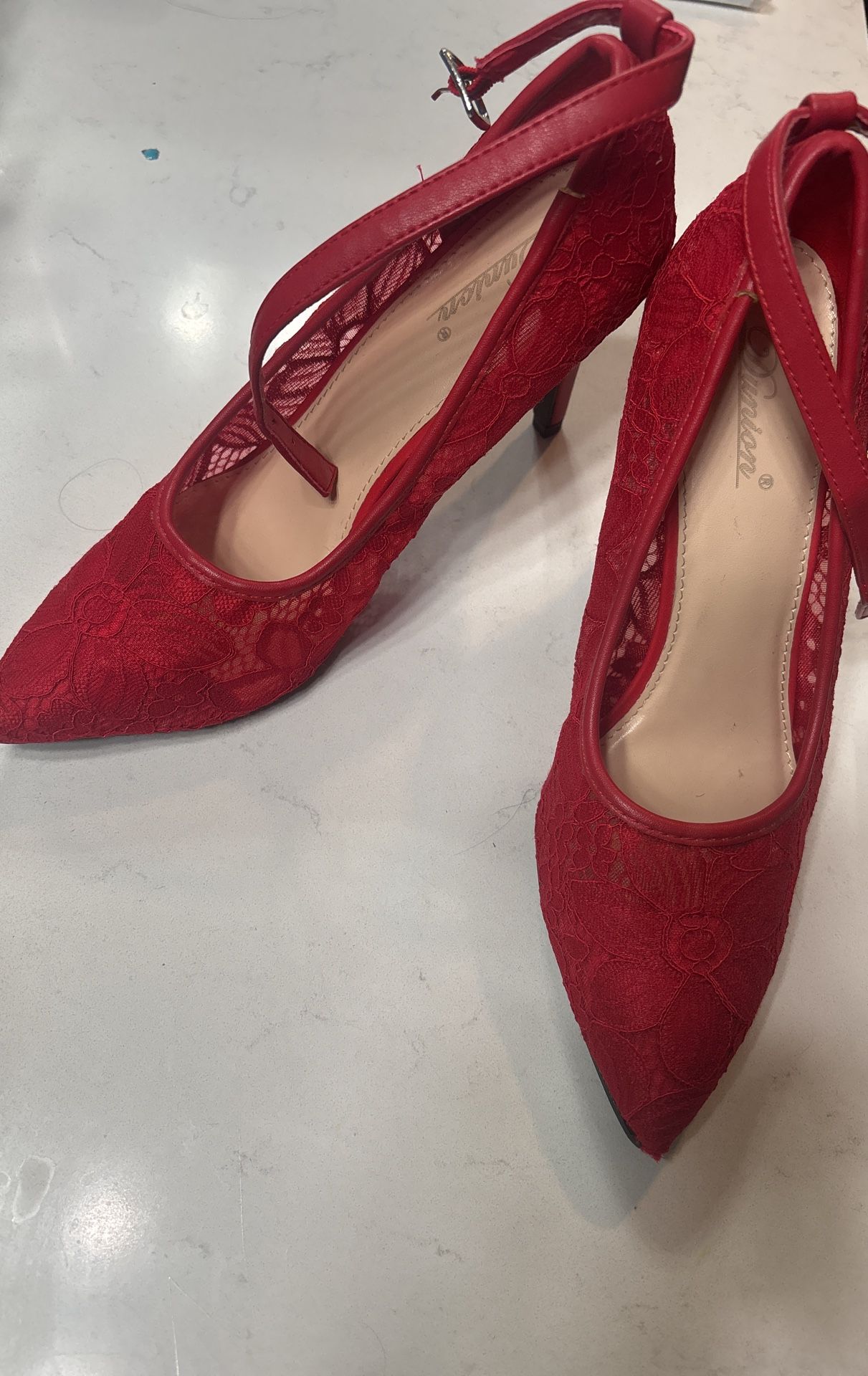 Red Lace Heels ðŸ‘