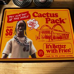 Travis Scott x McDonalds Cactus Pack Vintage Metal Lunchbox- $30