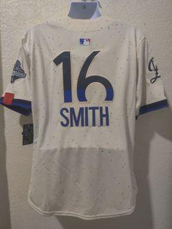 New Mens Dodgers Smith #16 City Connect Jerseys Stitched