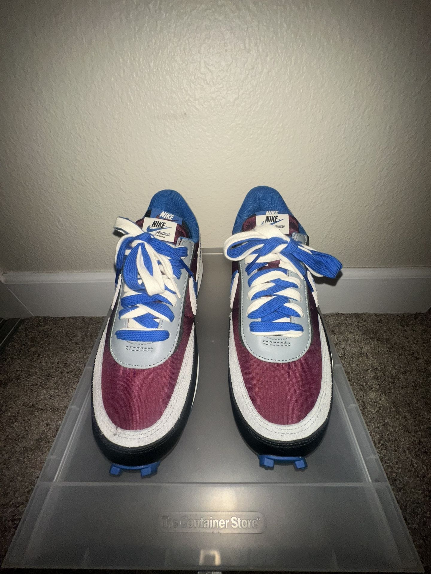 Nike Sacai x Undercover x LDwaffle ‘night maroon team royal’
