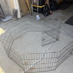 Metal dog cage