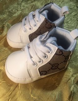 White Gucci Baby Shoes