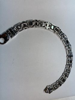 Man’s Bracelet 14k Gold And Diamonds 