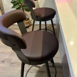 Set of 2 Swivel counter height chairs