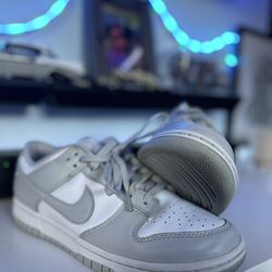 Nike Dunk Low Retros (White, grey fog) (8.5m)