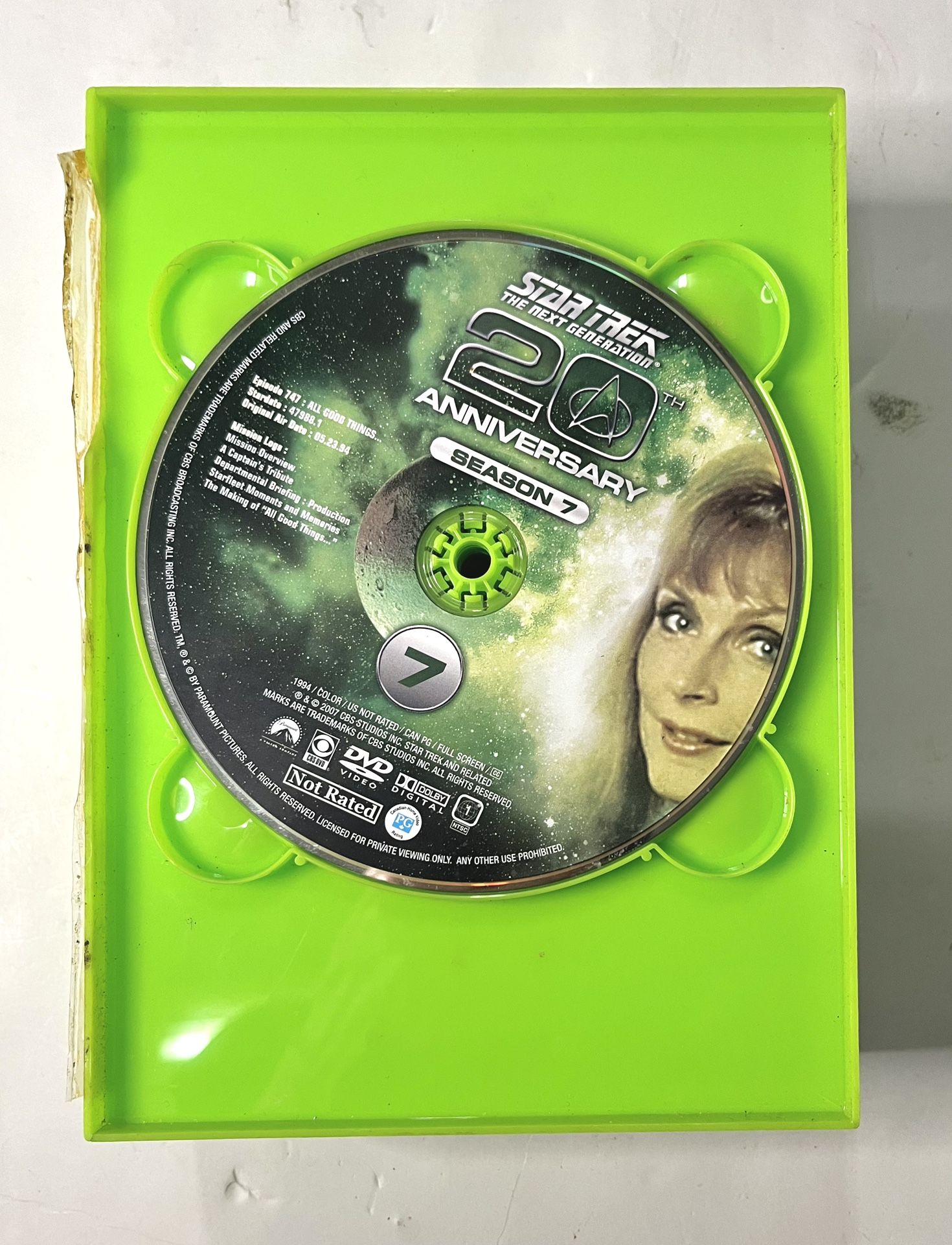 Star Trek -Next Generation 20th Anniversary Seasons : 6&7 & Part Of 5.