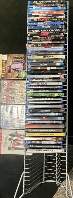 40 Blu- Rays & 4 DVDs + Metal Stand