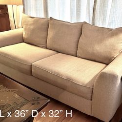 Light Beige Fabric Sofa