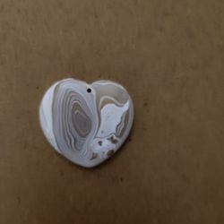 Genuine Stone Heart Pendant 