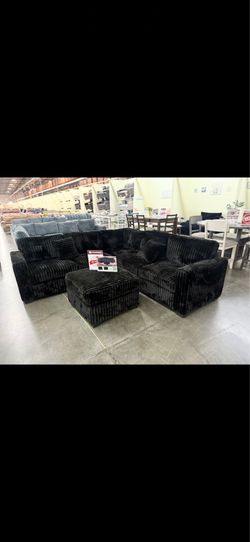 Thick corduroy sectional brand new in box
