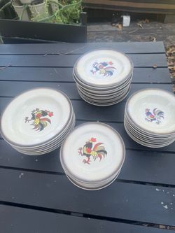 Metlox Poppy Trail 36 dishes sets